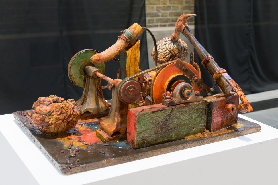 Sculptures mimic human functions. Photo: © 2013 Hugo Glendinning