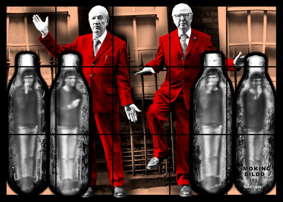 Gilbert  George, SMOKING DILDO, 2013 © 2013 Gilbert & George
